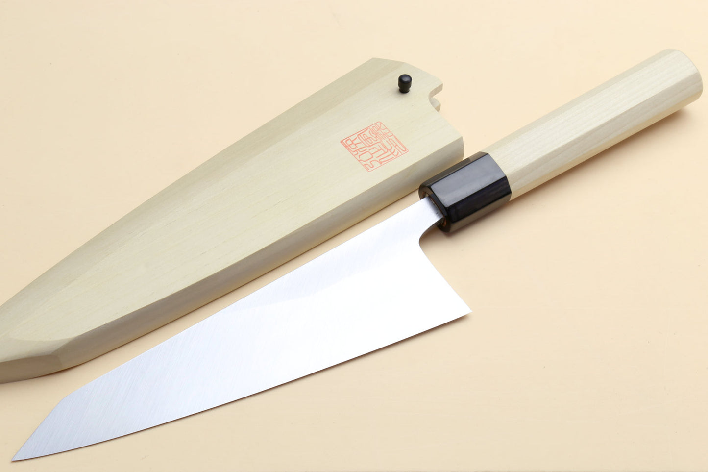 Yoshihiro Hongasumi White Steel #2 Garasuki Traditional Japanese Poultry Boning Knife Magnolia Handle