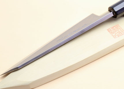 Yoshihiro Hongasumi White Steel #2 Garasuki Traditional Japanese Poultry Boning Knife Magnolia Handle