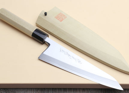 Yoshihiro Hongasumi White Steel #2 Garasuki Traditional Japanese Poultry Boning Knife Magnolia Handle
