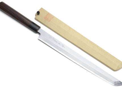 Yoshihiro Hongasumi White Steel Sakimaru Takobiki Sushi Sashimi Japanese Knife Rosewood Handle