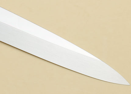 Yoshihiro Honyaki Aoko Blue Steel Mirror Finished Yanagi Sushi Sashimi Japanese knife with Ebony Handle