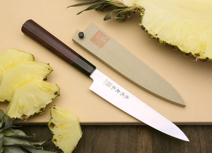Yoshihiro Ice Hardened Petty Utility knife Shitan Handle