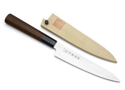 Yoshihiro Ice Hardened Petty Utility knife Shitan Handle