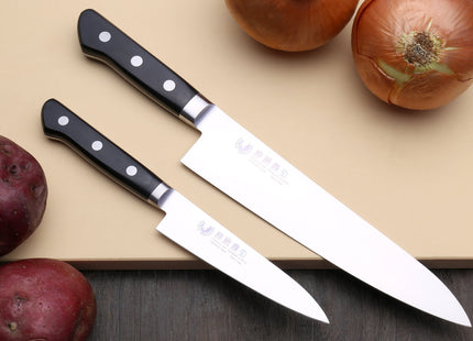 Yoshihiro INOX Aus-10 Japanese Gyuto Chef Knife & Petty Utility knife 2pc SET