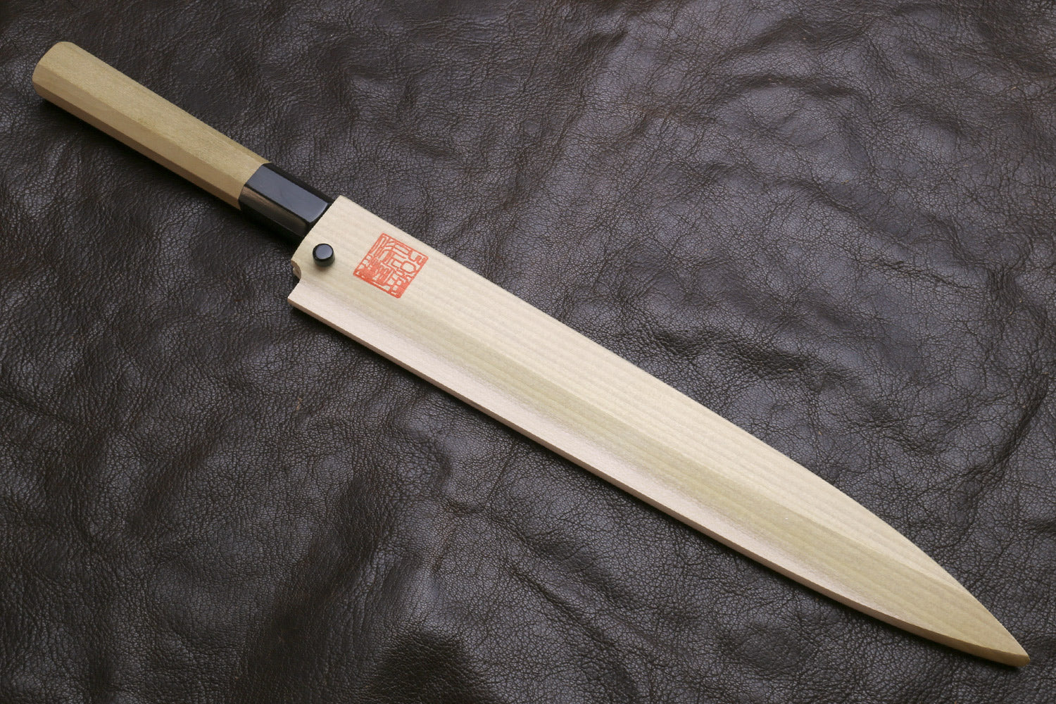 Yoshihiro Inox Honyaki Stain Resistant Steel Yanagi Sushi Sashimi knife with Magnolia Handle