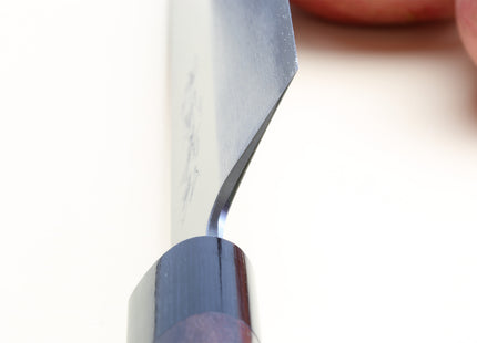 Yoshihiro Kasumi White Steel Edo Usuba Traditional Japanese Vegetable Chopping Chef Knife, Rosewood Handle