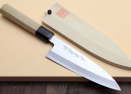 Yoshihiro Kasumi White Steel Funayuki Deba Fish Fillet Chef knife