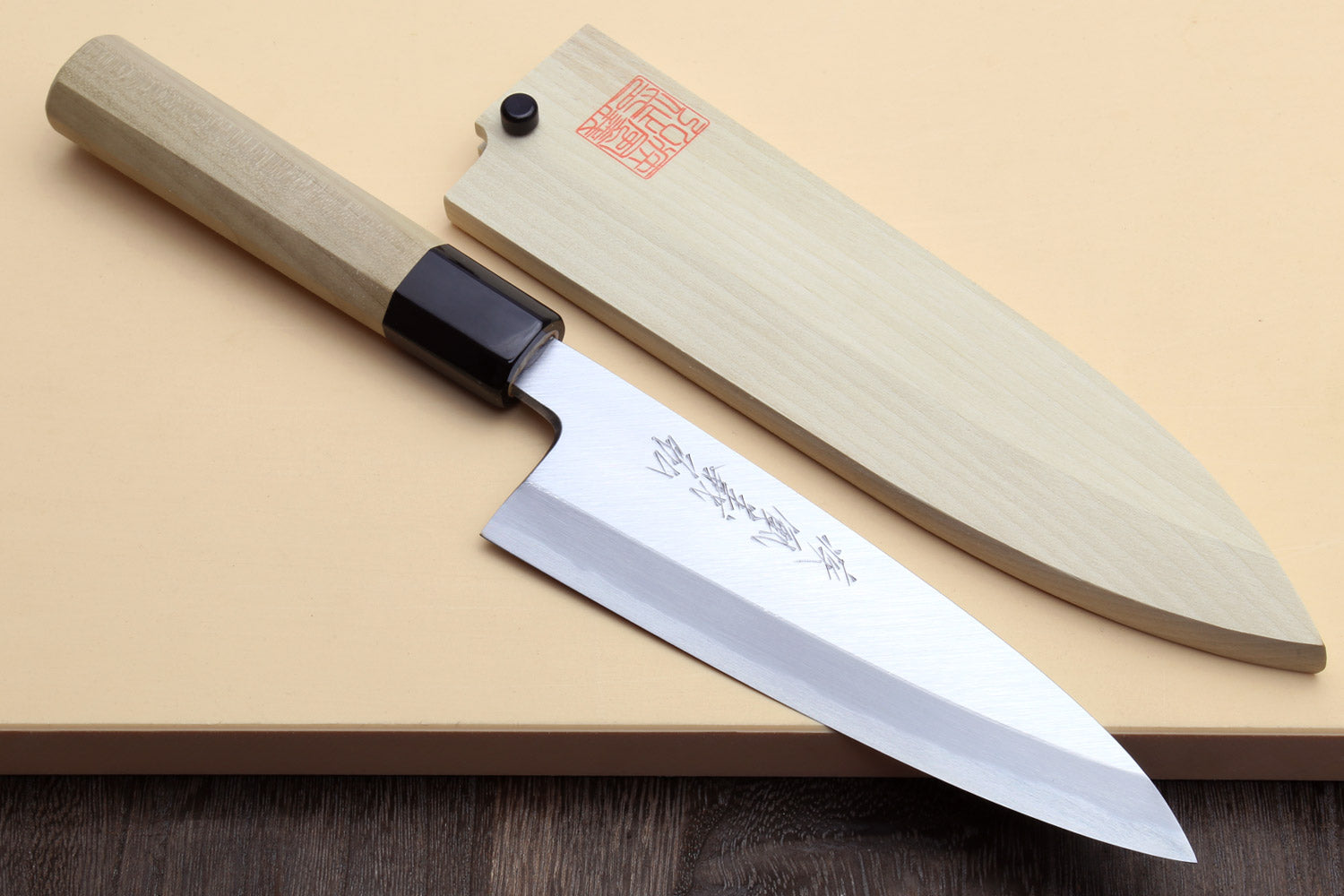 Yoshihiro Kasumi White Steel Funayuki Deba Fish Fillet Chef knife