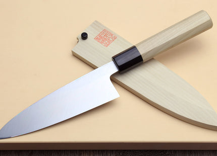 Yoshihiro Kasumi White Steel Funayuki Deba Fish Fillet Chef knife