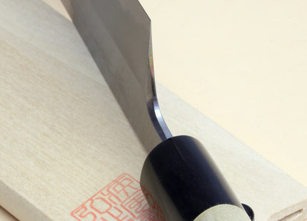 Yoshihiro Kasumi White Steel Kama Usuba Traditional Japanese Vegetable Chopping Chef Knife, Magnolia Handle