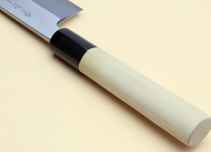 Yoshihiro Kasumi White Steel Kama Usuba Traditional Japanese Vegetable Chopping Chef Knife, Magnolia Handle
