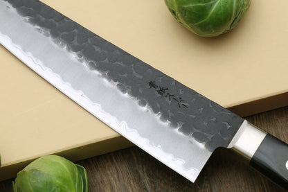 Yoshihiro Kurouchi Super Blue Steel Stainless Clad Santoku Multipurpose Chef Knife