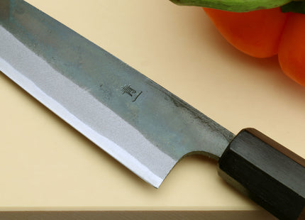 Yoshihiro Mizu Yaki Blue High Carbon Steel #1 Kurouchi Petty Japanese Utility Knife Shitan Handle
