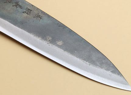 Yoshihiro Mizu Yaki Blue High Carbon Steel #1 Kurouchi Petty Japanese Utility Knife Shitan Handle