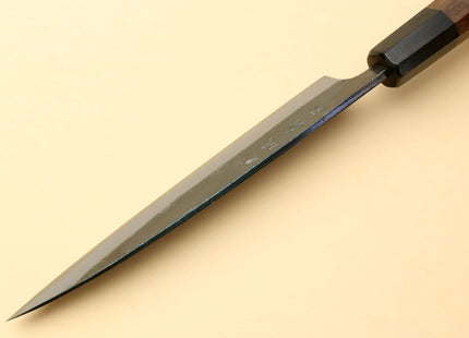 Yoshihiro Mizu Yaki Blue High Carbon Steel #1 Kurouchi Petty Japanese Utility Knife Shitan Handle