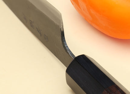 Yoshihiro Mizu Yaki Blue High Carbon Steel #1 Kurouchi Petty Japanese Utility Knife Shitan Handle
