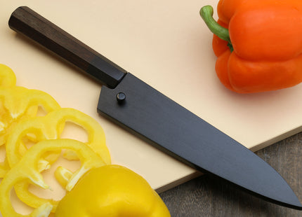 Yoshihiro Mizu Yaki Blue High Carbon Steel #1 Kurouchi Petty Japanese Utility Knife Shitan Handle