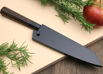 Yoshihiro Mizu Yaki Blue High Carbon Steel #1 Kurouchi Petty Kiritsuke Japanese Utility Knife Shitan Handle