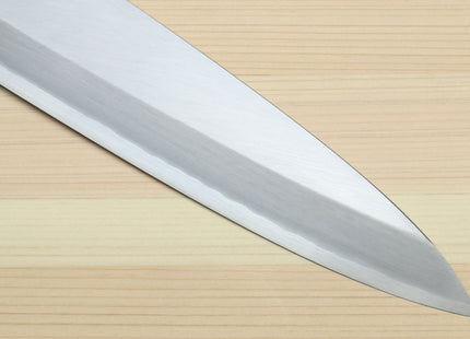Yoshihiro Mizu Yaki Ginsan Semi-Stainless Mioroshi Japanese Fish Filet Knife Ebony Handle