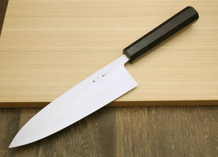 Yoshihiro Mizuhonyaki White Steel Mirror-Finished Namiukashi Deba Japanese Sushi Fillet Chef knife