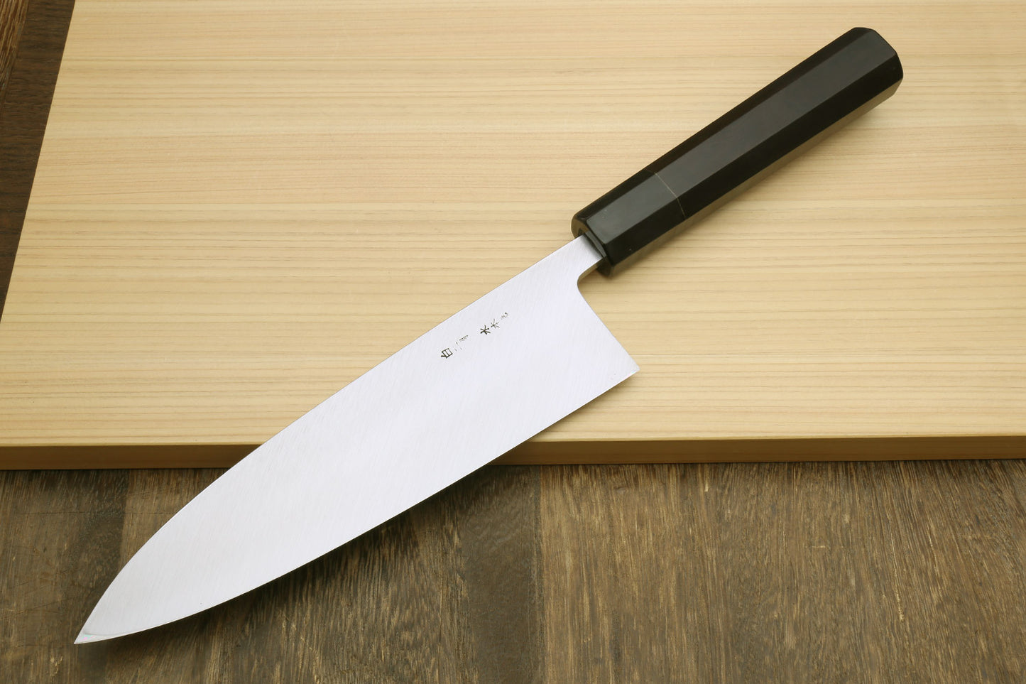 Yoshihiro Mizuhonyaki White Steel Mirror-Finished Namiukashi Deba Japanese Sushi Fillet Chef knife