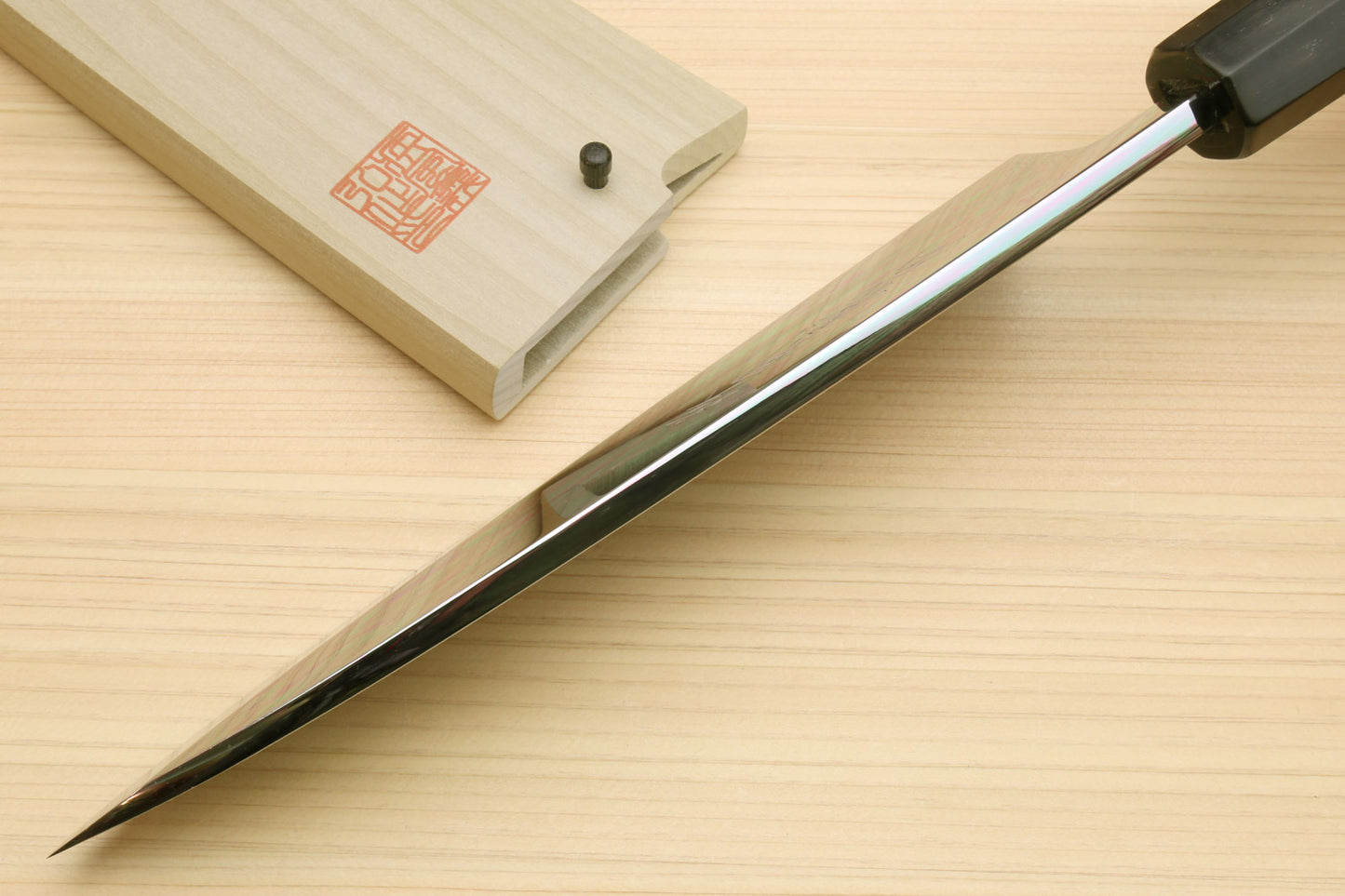 Yoshihiro Mizuhonyaki White Steel Mirror-Finished Namiukashi Deba Japanese Sushi Fillet Chef knife