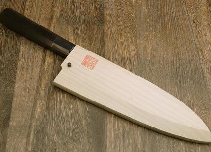 Yoshihiro Mizuhonyaki White Steel Mirror-Finished Namiukashi Deba Japanese Sushi Fillet Chef knife