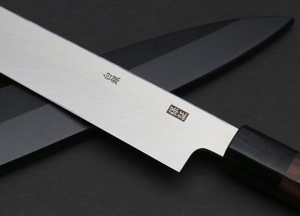 Yoshihiro Mizuyaki Hongasumi Ginsan High Carbon Stain Resistant Steel Yanagi Sushi Sashimi Japanese Knife Rosewood Handle