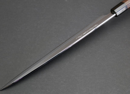Yoshihiro Mizuyaki Hongasumi Ginsan High Carbon Stain Resistant Steel Yanagi Sushi Sashimi Japanese Knife Rosewood Handle