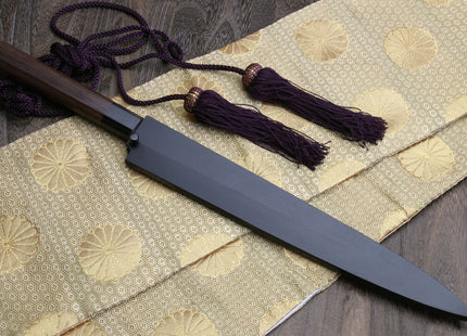 Yoshihiro Mizuyaki Hongasumi Ginsan High Carbon Stain Resistant Steel Yanagi Sushi Sashimi Japanese Knife Rosewood Handle