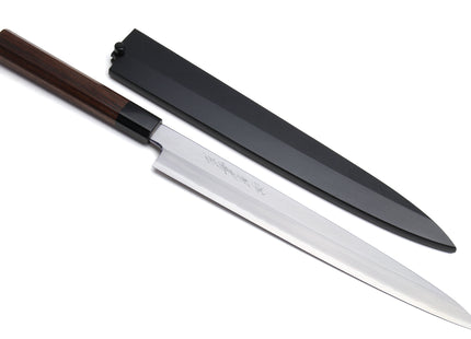 Yoshihiro Mizuyaki Hongasumi Ginsan High Carbon Stain Resistant Steel Yanagi Sushi Sashimi Japanese Knife Rosewood Handle