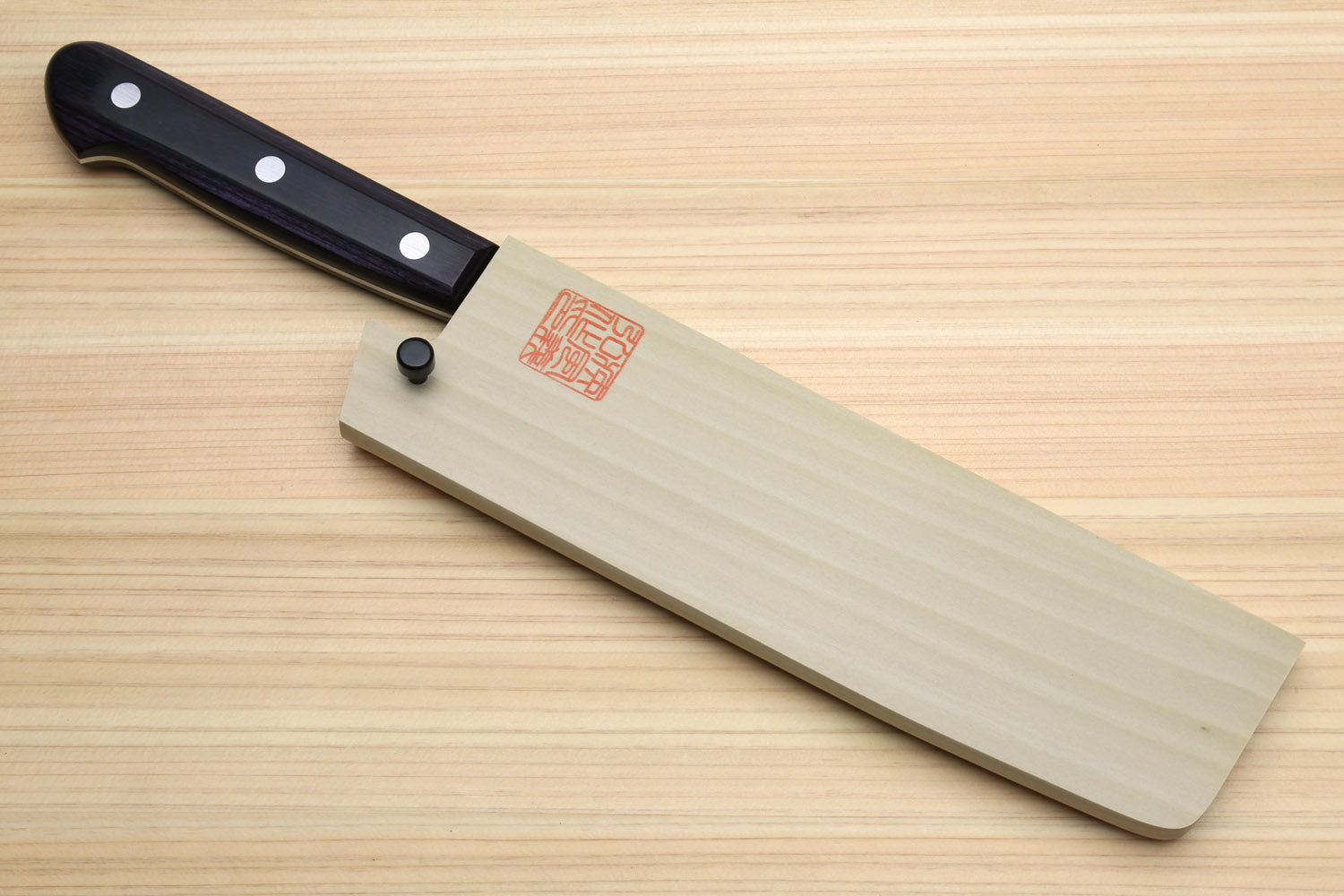 Yoshihiro Stainless Clad Nashiji Ginsan High Carbon Stain Resistant Steel Nakiri Vegetable Knife