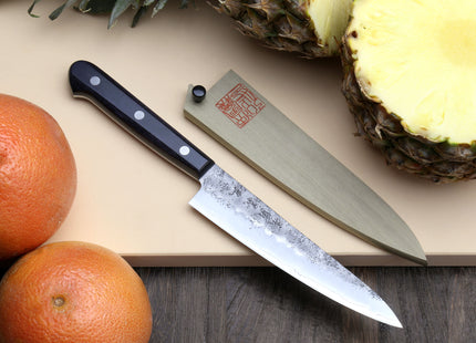 Yoshihiro Stainless Clad Nashiji Ginsan High Carbon Stain Resistant Steel Petty Utility Knife
