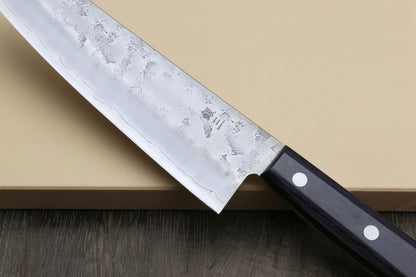 Yoshihiro Stainless Clad Nashiji Ginsan High Carbon Stain Resistant Steel Santoku Multipurpose Knife