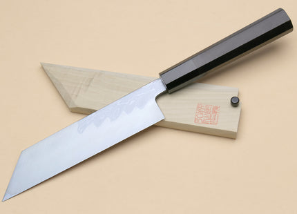 Yoshihiro Suminagashi Blue Steel #1 Kenmuki Japanese Single Edged Vegetable Knife