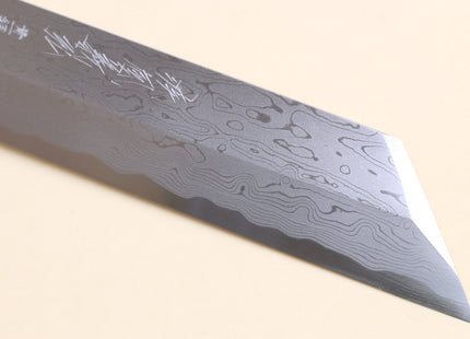 Yoshihiro Suminagashi Blue Steel #1 Kenmuki Japanese Single Edged Vegetable Knife