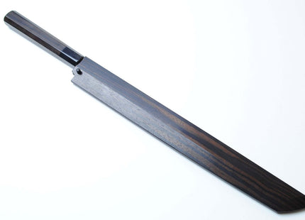 Yoshihiro Suminagashi Blue Steel #1 Sakimaru Takobiki Sushi Sashimi Slicing Japanese Chef Knife Ebony wood Handle