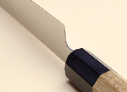 Yoshihiro VG-1 Gold Stainless Steel Petty Japanese Utility Knife Ambrosia Handle with Saya Cover