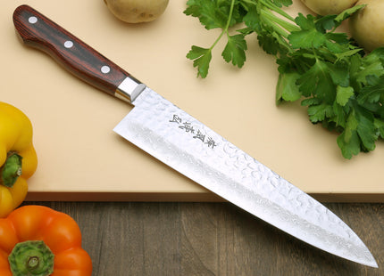 Yoshihiro VG-10 16 Layer Hammered Damascus Stainless Steel Gyuto Chefs knife