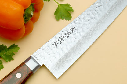 Yoshihiro VG-10 16 Layer Hammered Damascus Stainless Steel Gyuto Chefs knife