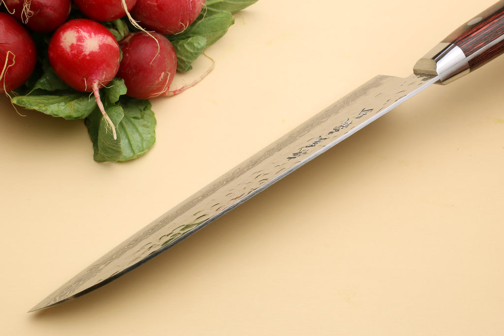 Spine of the santoku knife