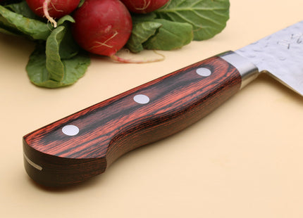 Yoshihiro VG-10 16 Layer Hammered Damascus Stainless Steel Santoku Chef knife