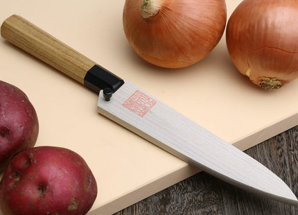 Yoshihiro VG-10 46 Layers Damascus Petty Utility Japanese Chef Knife (6" (150mm)) (Ambrosia Handle)