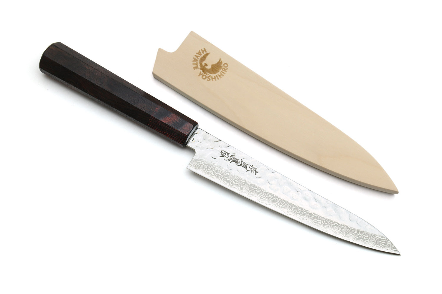 Yoshihiro VG-10 46 Layers Damascus Petty Utility Japanese Chef Knife (6" (150mm)) (Rosewood Handle)