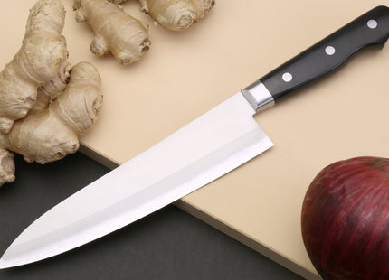 Yoshihiro VG-10 Gold Stainless Steel Gyuto Japanese Chefs Knife 8.25" (210mm)