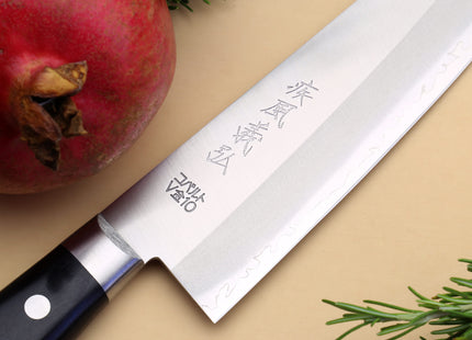 Yoshihiro VG-10 Gold Stainless Steel Santoku Multipurpose Chef Knife 7" (180mm)