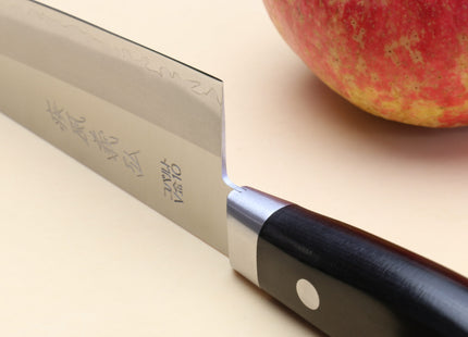 Yoshihiro VG-10 Gold Stainless Steel Santoku Multipurpose Chef Knife 7" (180mm)