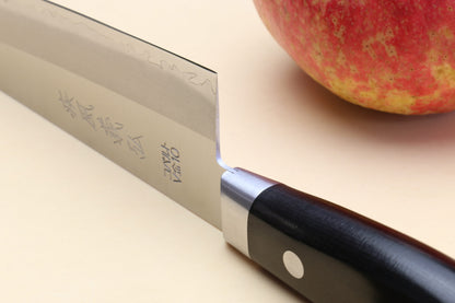 Yoshihiro VG-10 Gold Stainless Steel Santoku Multipurpose Chef Knife 7'' (180mm)